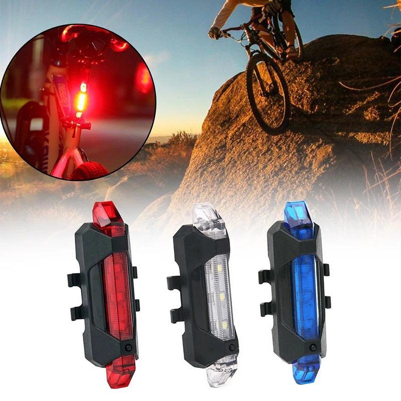 USB Rechargeable Waterproof Mountain Bike Lamp Warning Cycling Taillight Bike LED Headlight Tail Light For Electric Scooter - Pogo Cycles