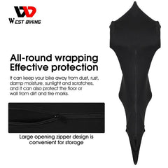 WEST BIKING Full Bicycle Protector Cover MTB Road Bike Dustproof Scratch-proof Storage Bag Bike Frame Wheel Protection Equipment - Pogo Cycles