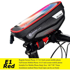 WILD MAN Bicycle Bag 5.5-6.6 Inch Phone Bag Waterproof Front Frame Bag Sensitive Touch Screen MTB Bag Road Bike Accessories - Pogo Cycles