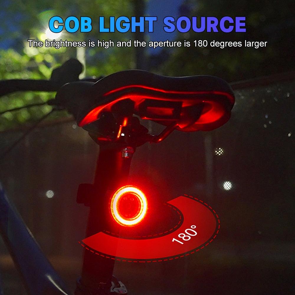 X-TIGER Bicycle Smart Auto Brake Sensing Light Waterproof LED Charging Cycling Taillight Bike Rear Light Warn Bicycle Tail light - Pogo Cycles