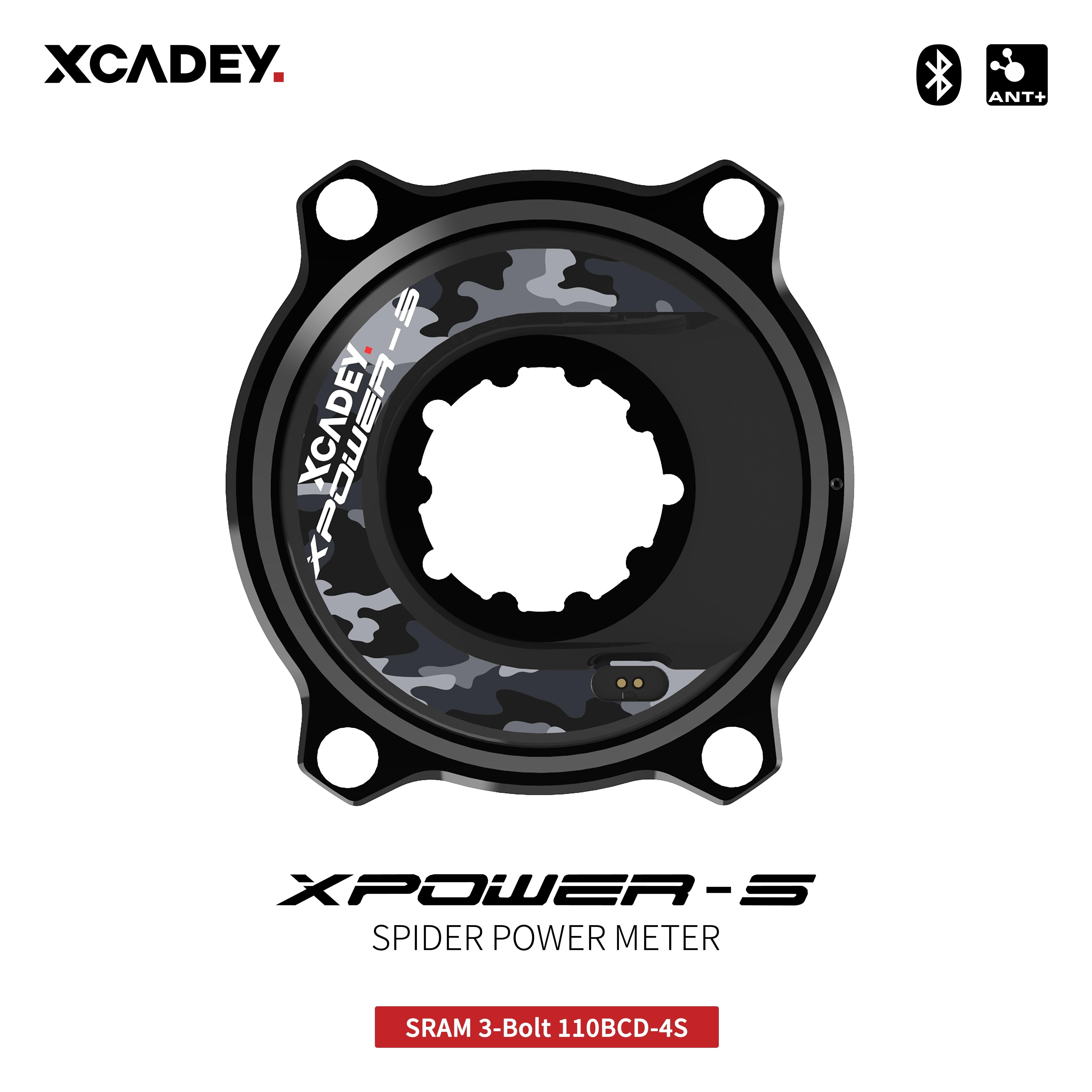 XCADEY XPOWER-S Road Bicycle Bike MTB Spider Power Meter For SRAM ROTOR RaceFce Crank Chainring 104BCD 110BCD - Pogo Cycles