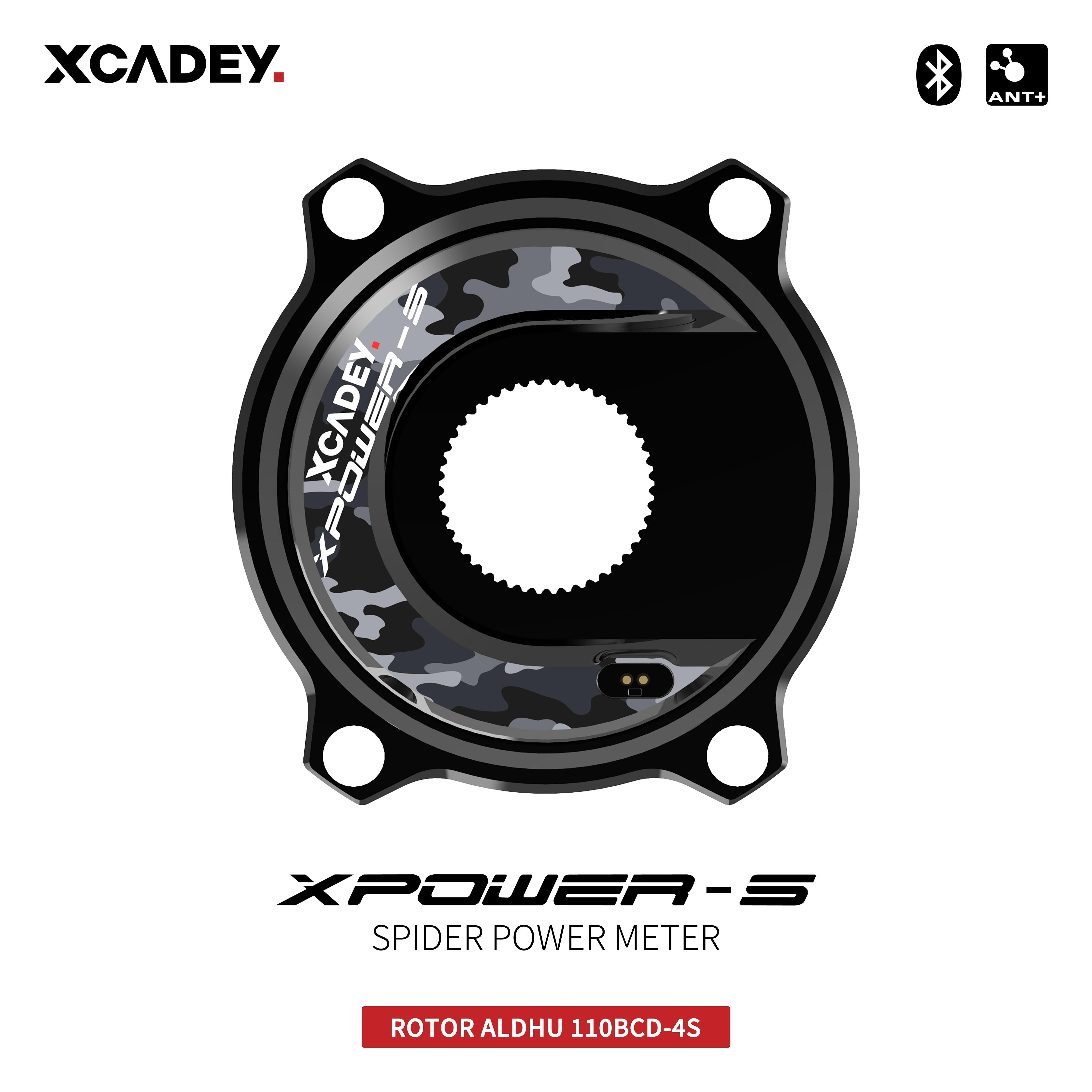 XCADEY XPOWER-S Road Bicycle Bike MTB Spider Power Meter For SRAM ROTOR RaceFce Crank Chainring 104BCD 110BCD - Pogo Cycles