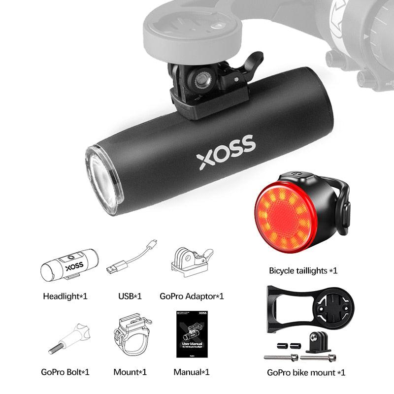 XOSS XL-400 Bicycle Headlight Waterproof Bike Light USB Rechargeable MTB Front Lamp 400Lumen Bicycle Flashlight Lamp Accessories - Pogo Cycles