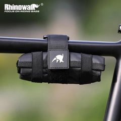 Rhinowalk Bicycle Bag Tool Bag Top Front Tube Frame Bag Burrito Pack Pouch Cycling Accessories Black MTB Bike Rear Tool Kits - Pogo Cycles