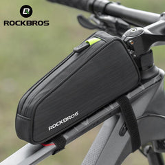 ROCKBROS Cycling Bike Bicycle Top Front Tube Bag Waterproof Frame Bag Big Capacity 1.1L MTB Bicycle Pannier Reflective - Pogo Cycles