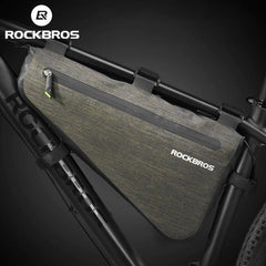 ROCKBROS Rainproof Bike Bag Large Capacity MTB Road Frame Bag Triangle Pouch Waterproof Caulking Bicycle Bag Pannier Accessories - Pogo Cycles