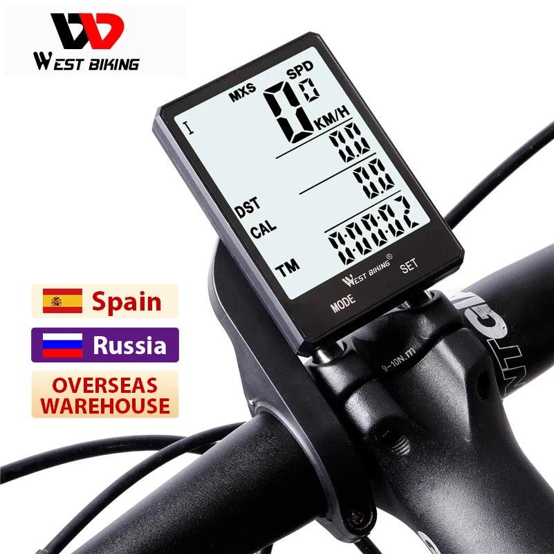 WEST BIKING Bicycle Cycling Computer Wireless Wired Waterproof digital Bike Speedometer Odometer - Pogo Cycles